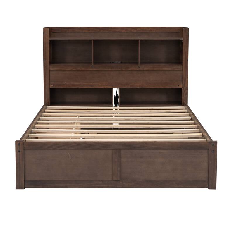 Full Size Storage Platform Bed