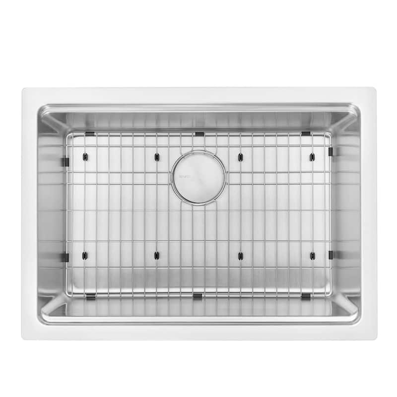 Ruvati 27-inch Undermount Workstation 16 Gauge Stainless Steel Kitchen Sink Single Bowl - RVM5227