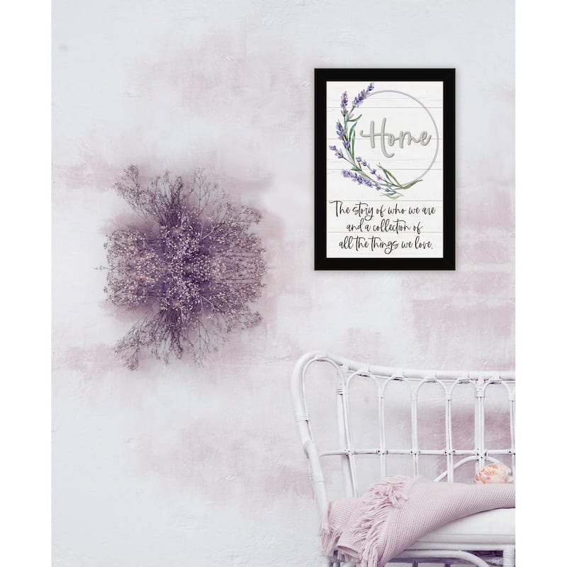 TrendyDecor4U Contemporary "Home a Circle of Love" Framed Print Wall Art