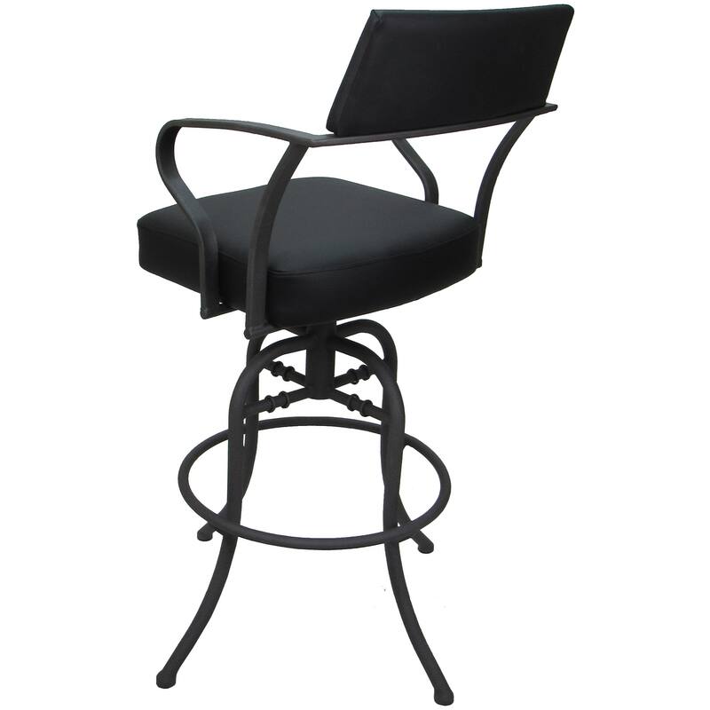 Carolina Black Swivel Tilt Counter 26" or Bar 30" Metal Bar Stool
