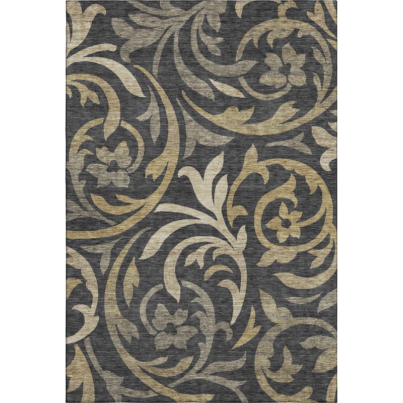 Premium Washable Super Soft Contempory Scroll Mayfield Rug