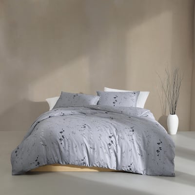 Calvin Klein Wildflower Cotton Reversible Purple Comforter Set