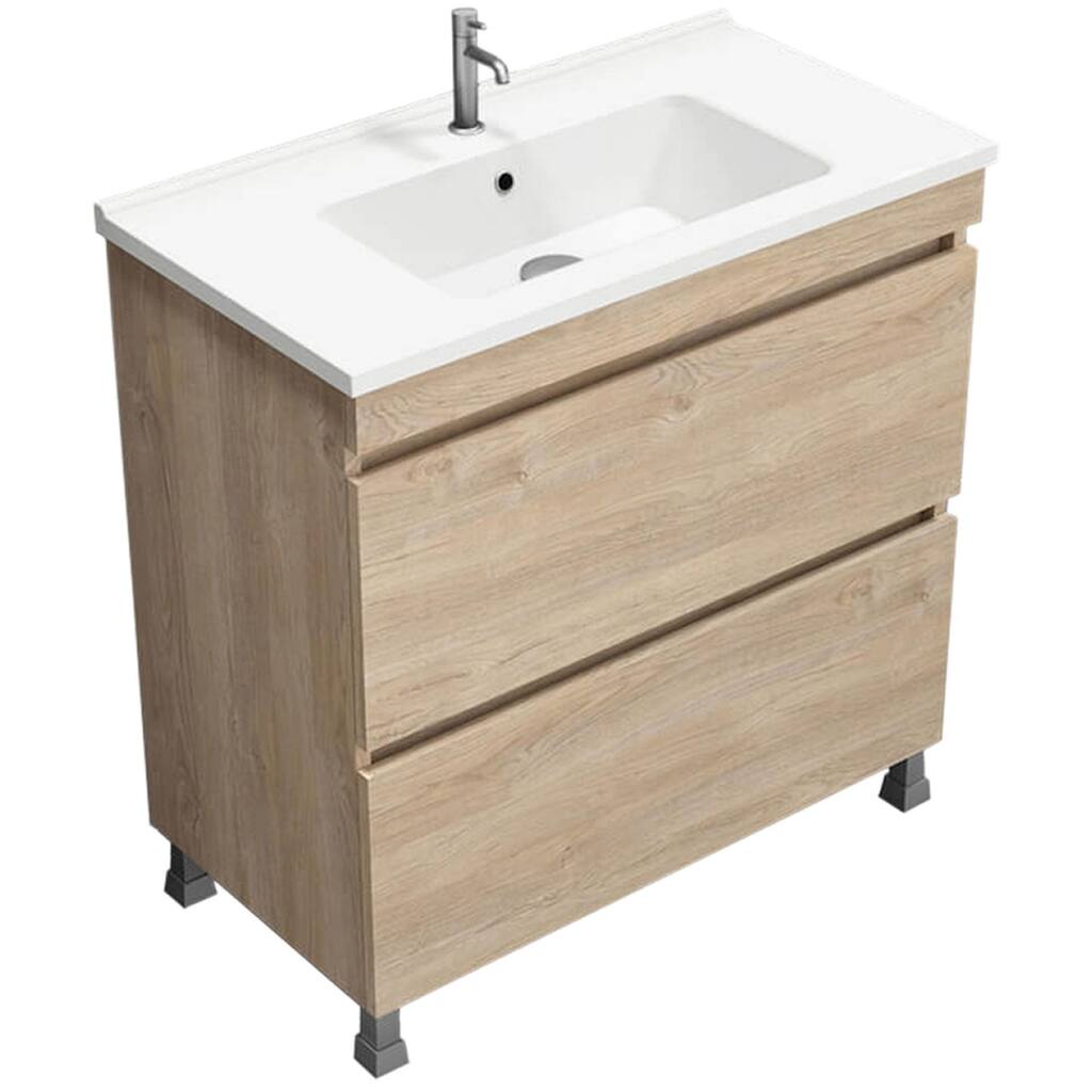 Nameeks Sky-3418 Sky 34" Free Standing Single Basin Vanity Set with