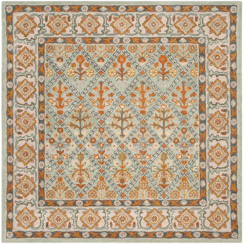 SAFAVIEH Handmade Heritage Overlapping Diamond Traditional Oriental Wool Rug
