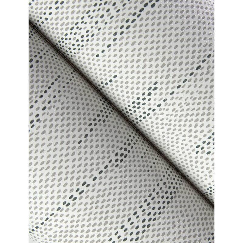 A-Street Prints Baris Charcoal Stipple Stripe Wallpaper