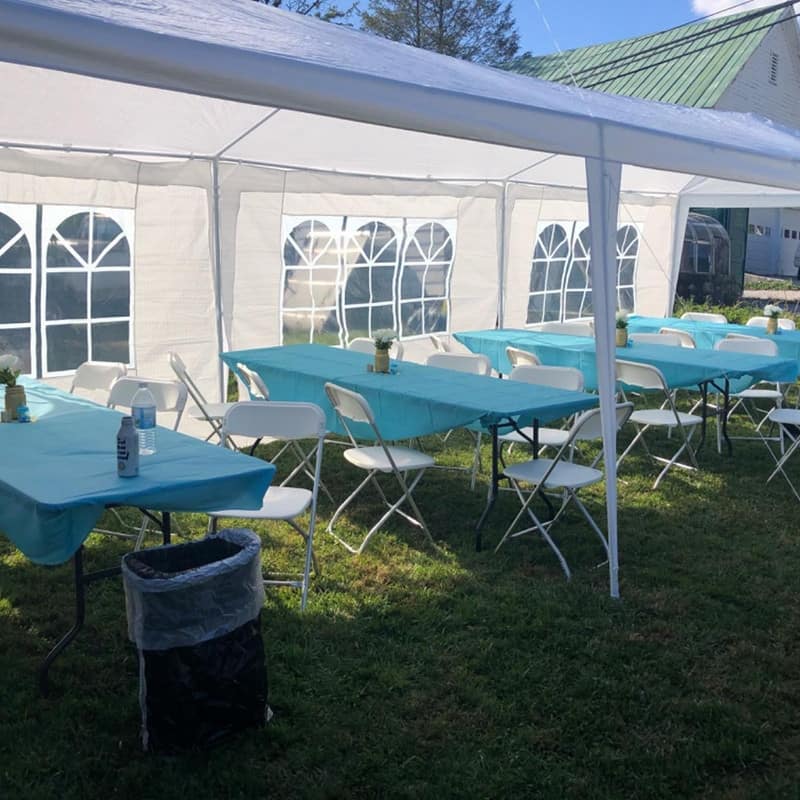 30 FT Steel Frame Wedding Party Tent Patio Canopy