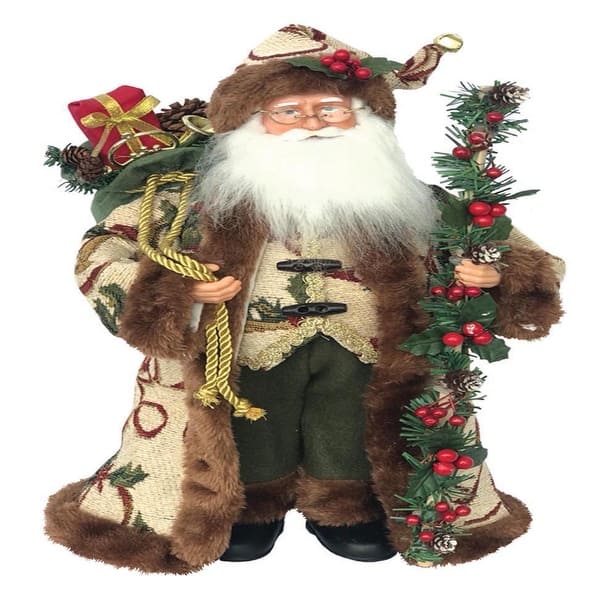 slide 1 of 1, 15" Holly Claus - Tan