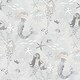 preview thumbnail 5 of 8, Galerie Wallcoverings Tiny Tots 2 Mermaids Non-woven Glittery Wallpaper Roll 33 feet x 21 inches - Grey/Silver/Glitter
