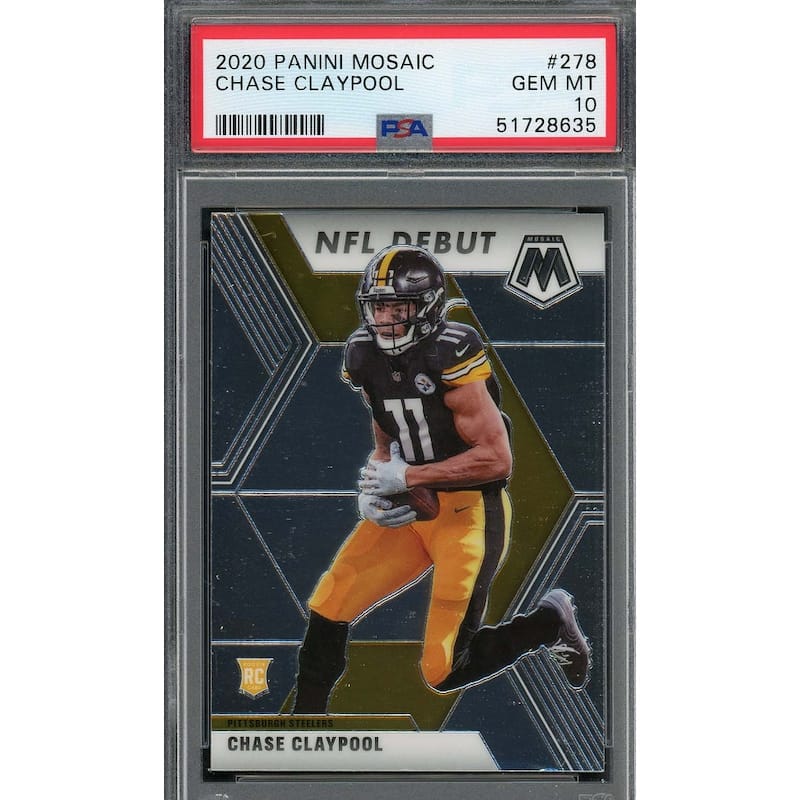 Chase Claypool 2020 Panini Mosaic Football Rookie Card RC #278 PSA 10 - 8'6" x 11'6"