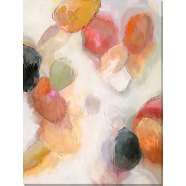 Shop Ivory And Yellow Contemporary Style Rectangular Canvas Wall