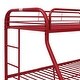 preview thumbnail 4 of 4, Tritan Twin/Full Bunk Bed, Red