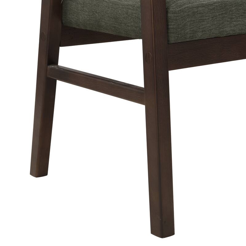 Christopher Knight Home - Curved Rubberwood Cane 46.25" Upholstered Loveseat