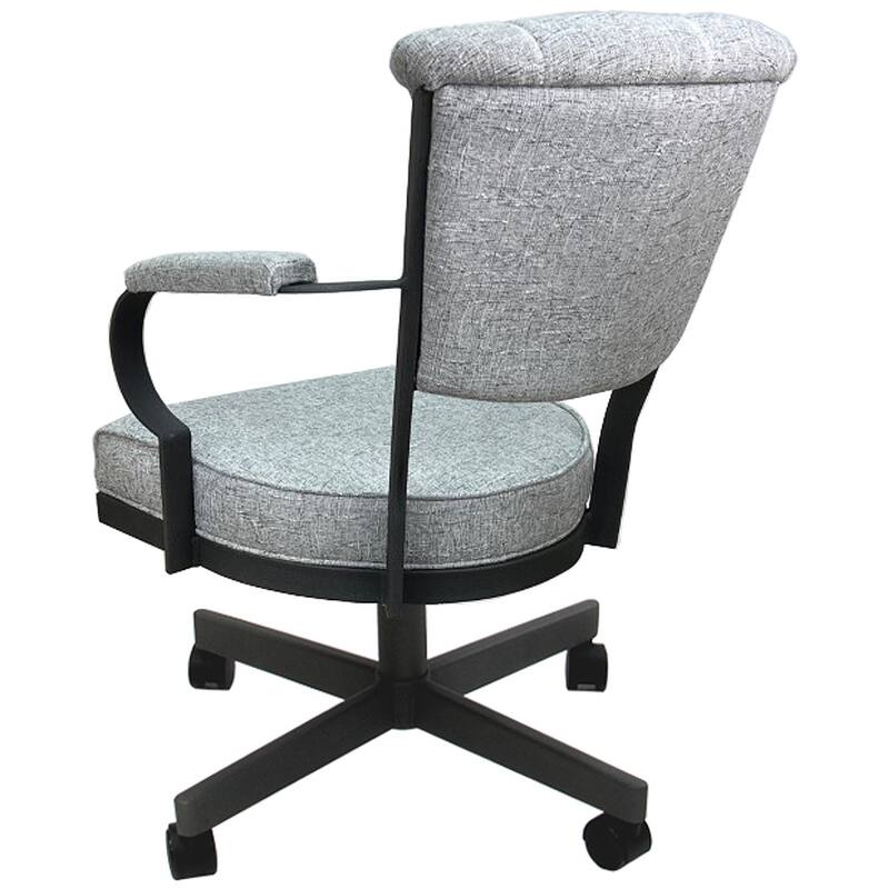 Miami Swivel Metal Caster Chair on Reading Base - 18" High Seat