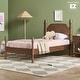 preview thumbnail 22 of 34, Walker Edison Easy Assembly Solid Wood Twin Bed with Wood-Turning Detail