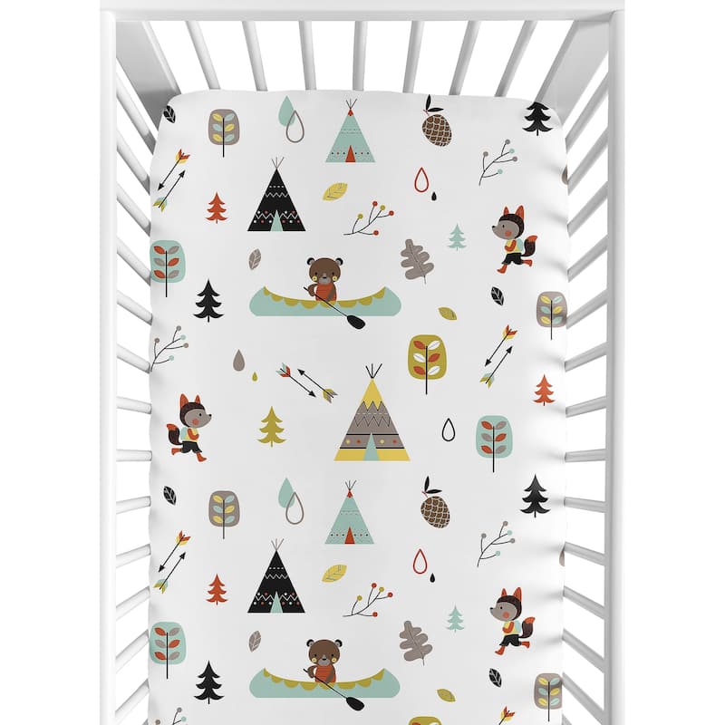 Sweet Jojo Designs Fitted Crib Sheet for the Outdoor Adventure Collection