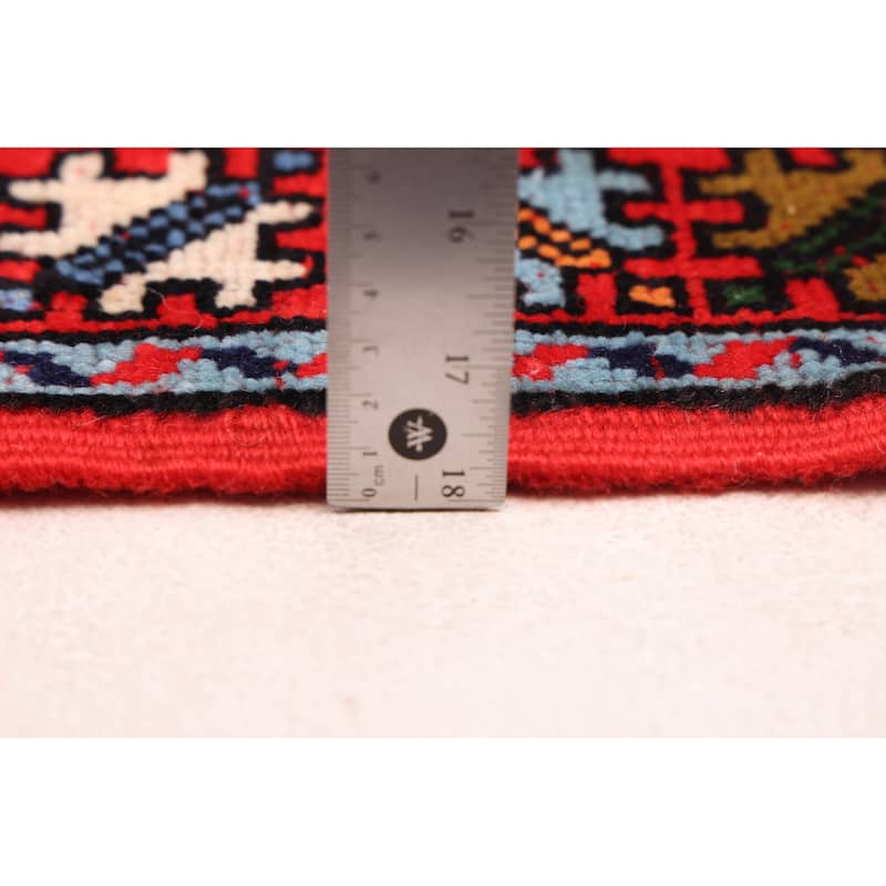 ECARPETGALLERY Hand-knotted Royal Maroc Red Wool Rug - 5'9 x 8'0