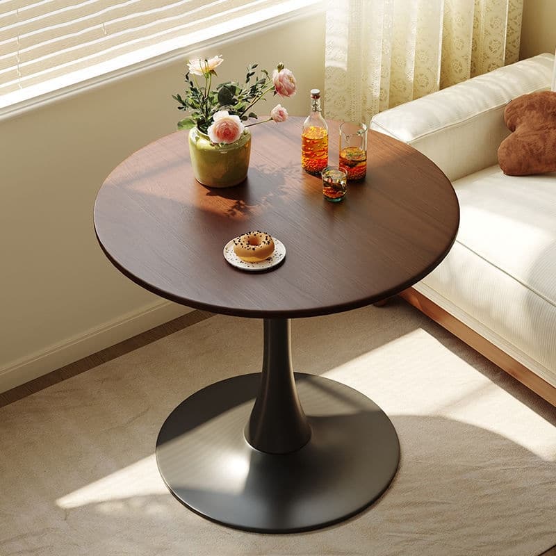 Modern Round Dining Table, 31.5" Kitchen Dining Room Furniture