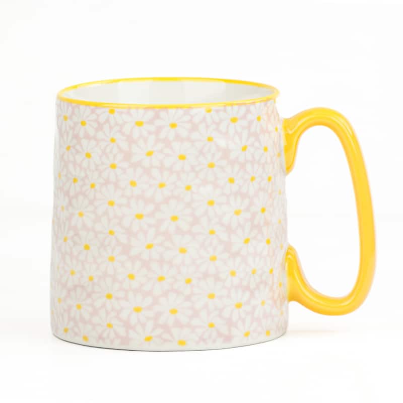 10 Strawberry Street Bella Flora Mugs, Set of 4