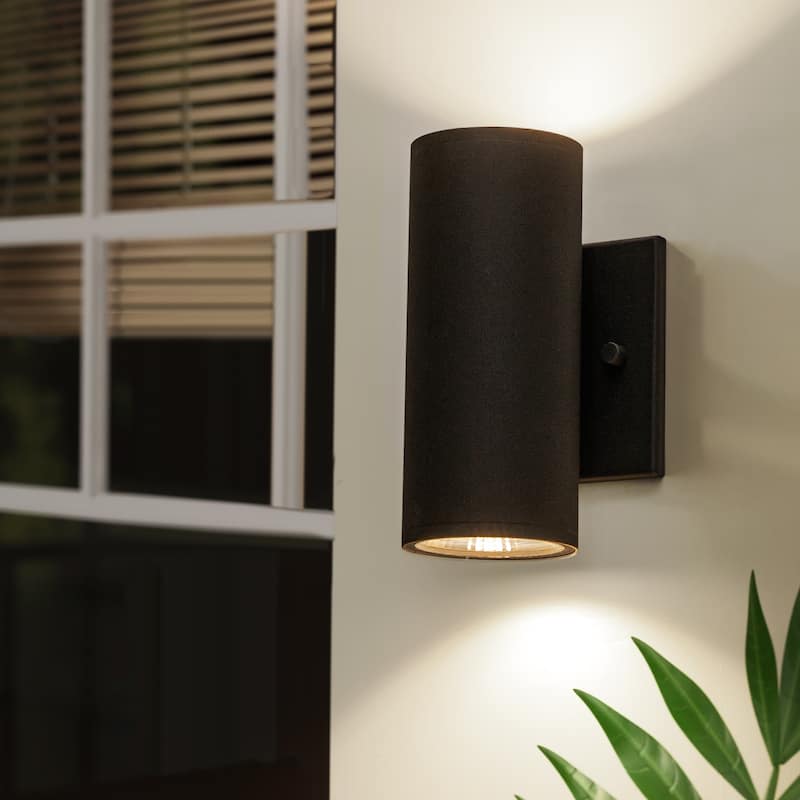 2 - Light Modern Industrial LED Outdoor Wall Sconce