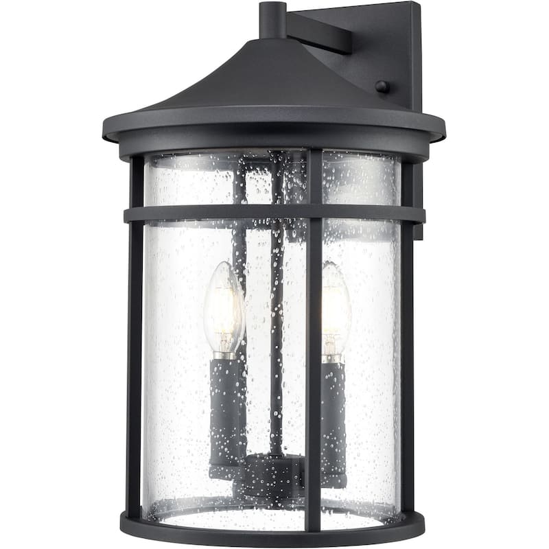 Millennium Lighting 91322 Namath 2 Light 17" Tall Outdoor Wall Sconce - Textured Black