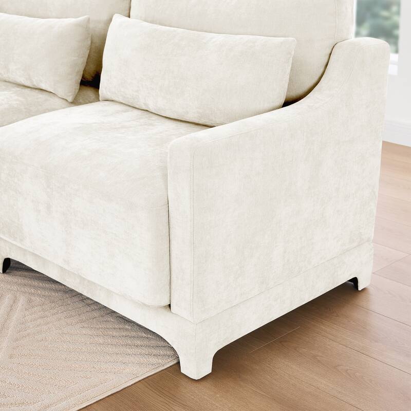 Chenille fabric Two seater sofa