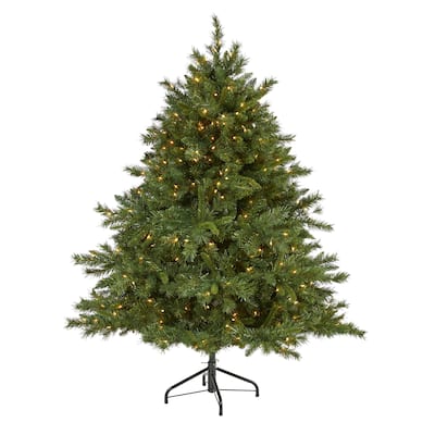 6' Wyoming Mixed Pine Christmas Tree with 450 Clear Lights - Green