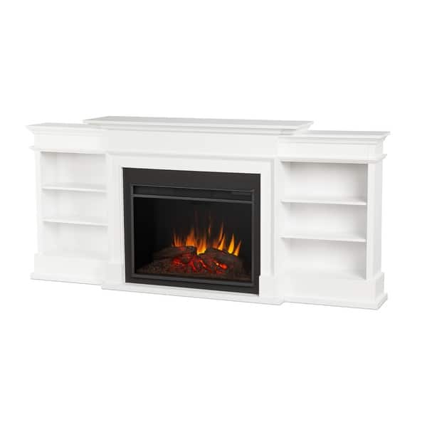 Real Flame 7190E Ashton 93 Wide Media Console with 5000 BTU / 1500W -  White - Bed Bath u0026 Beyond - 29866913