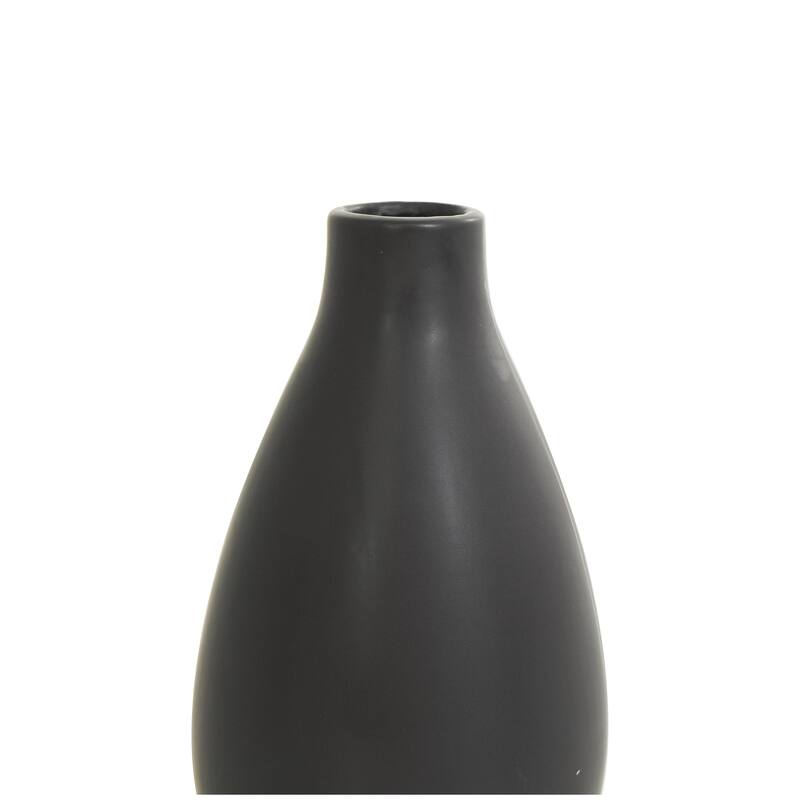 Ceramic Marble Inspired or Minimalist Decorative Vase - Set of 3 White, Gray, Cream, Black - Roche River Decor