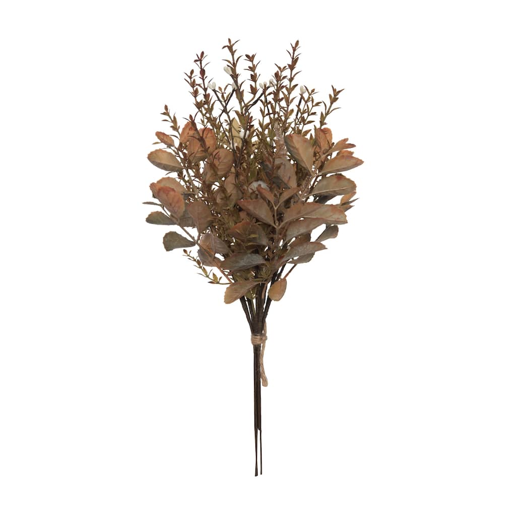 Transpac Artificial 17 in. Brown Harvest Tawny Pageant Spray