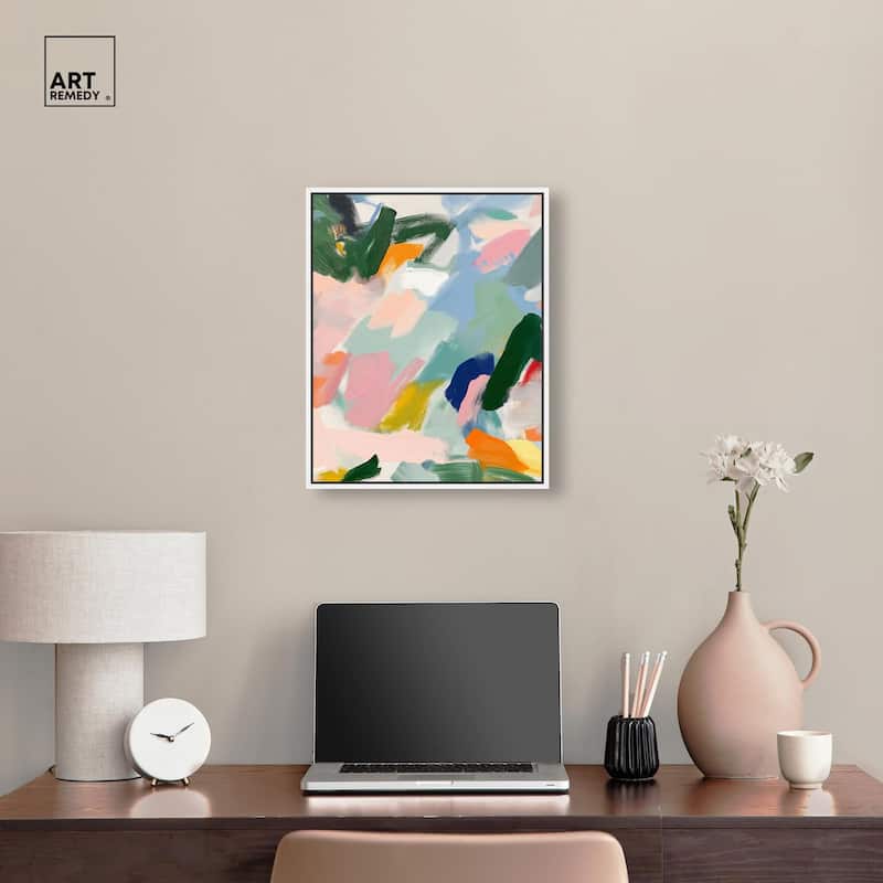 Abstract Brush Rhythm Canvas by Art Remedy
