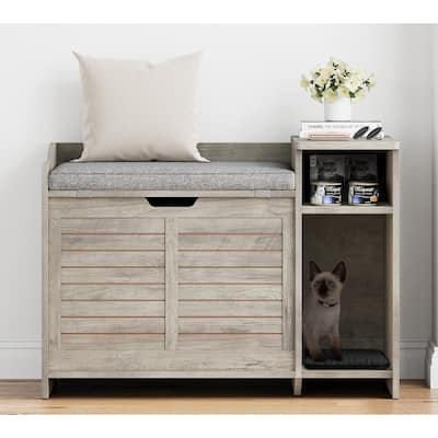 Modern Cat Litter Box Enclosure with Top Opening