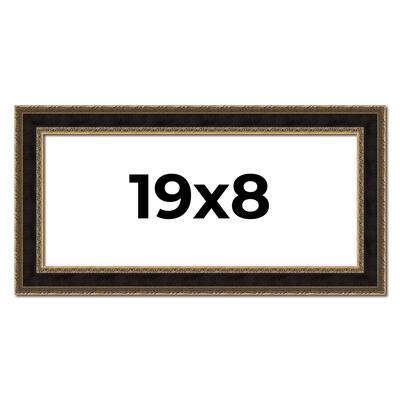 19x8 Frame Gold Antique Vintage Sold Wood Picture Frame | 1.75 Inch