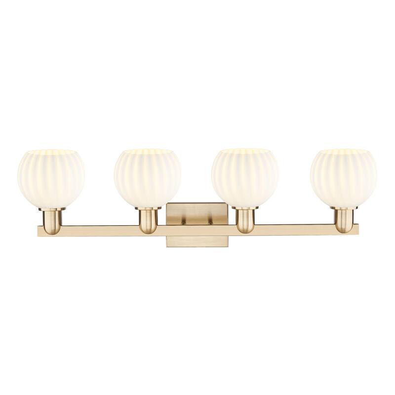 Innovations Lighting Endless Possibilities Arcadia - White Venetian - 4 Light 33" Bath Vanity Light