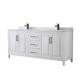 Option White / White Carrara Marble Top / Matte Black