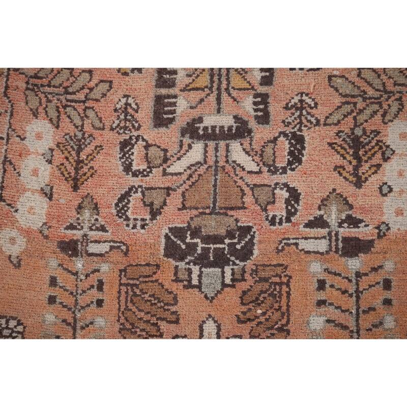 Lilian Persian Vintage Runner Rug Hand-Knotted Wool Carpet - 3'8" x 9'9"