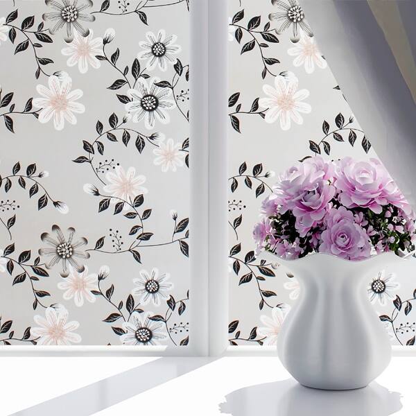 Shop Chezmax Decorative Privacy Window Film Frosted Glass Film Stained Glass Window Sticker With Glue Self Adhesive Glass Sticker Overstock 29094081