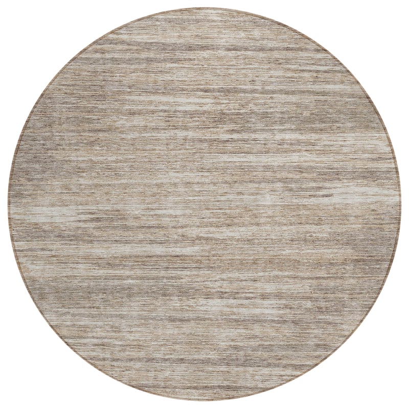 Machine Washable Indoor/ Outdoor Chantille Abstract Stripe Rug