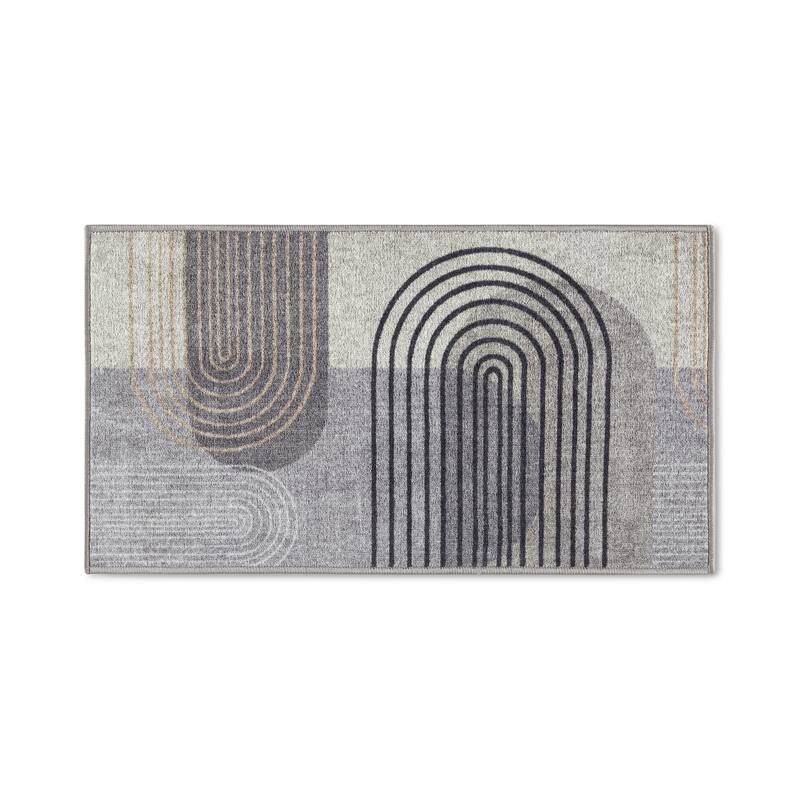 TOWN & COUNTRY EVERYDAY Avani Retro Arch Everwash Washable Non-Slip Backing Area Rug