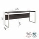 preview thumbnail 37 of 63, Hybrid 72W x 24D Computer Table Desk by Bush Business Furniture