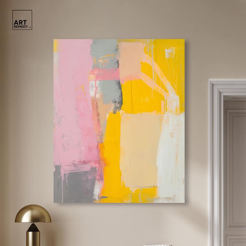 Tangerine Blush I Canvas by Art Remedy, Gallery Wrapped