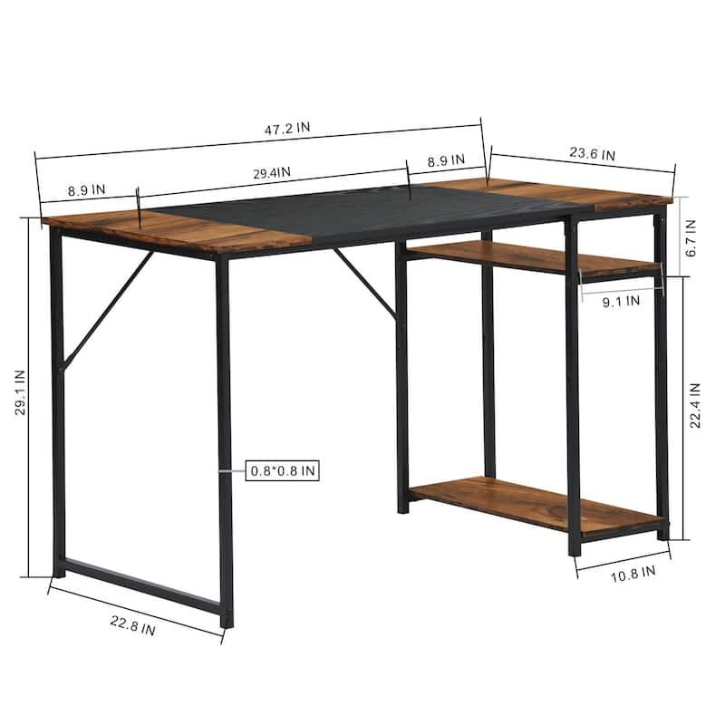 HomyLin Writing Table Home Office Desk Computer Desk for Study Working