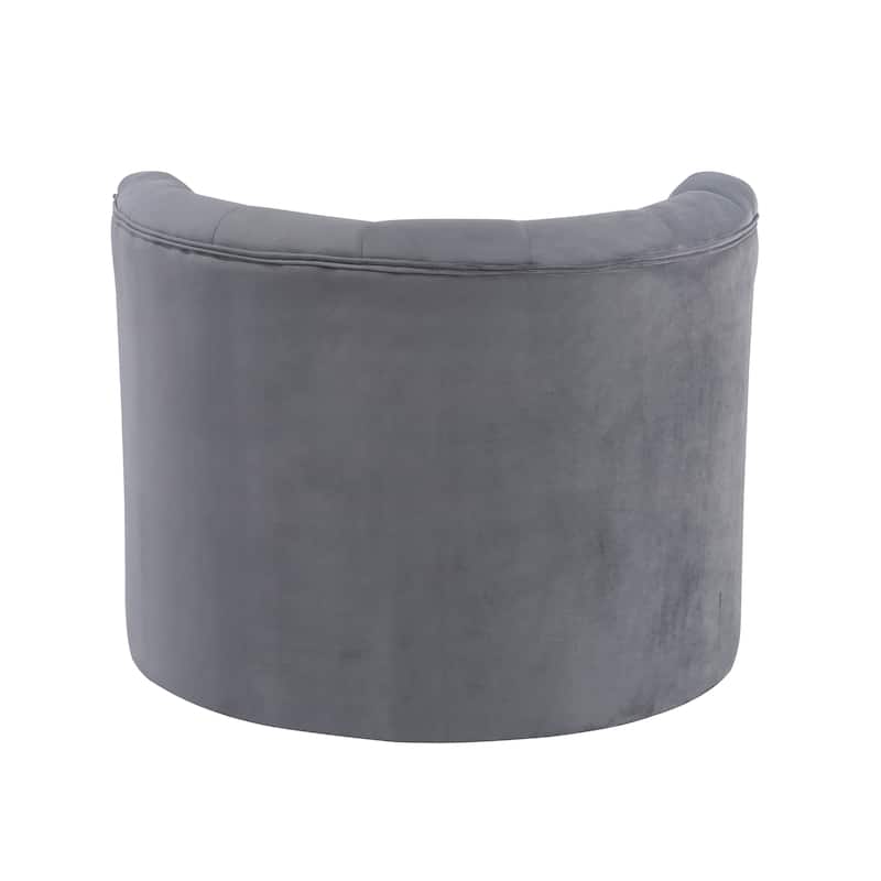 Courtenay Velvet Swivel Chair - 33" x 33" x 27"