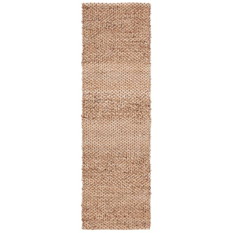 Lauren Ralph Lauren Handmade Callum Weave Transitional Solid Jute Rug - 2'3" x 8' Runner - Savanna
