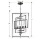 preview thumbnail 5 of 3, Capri 7 Light Raw Steel Chandelier - 24'' W x 38'' H x 21.75'' D