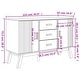 preview thumbnail 4 of 3, vidaXL Sideboard OLDEN Brown 44.9"x16.9"x28.9" Solid Wood Pine - 44.9" x 16.9" x 28.9"