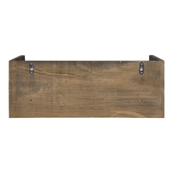 Shop Kate And Laurel Kitt Premium Sold Wood Floating Shelf Side Table Overstock 26057224