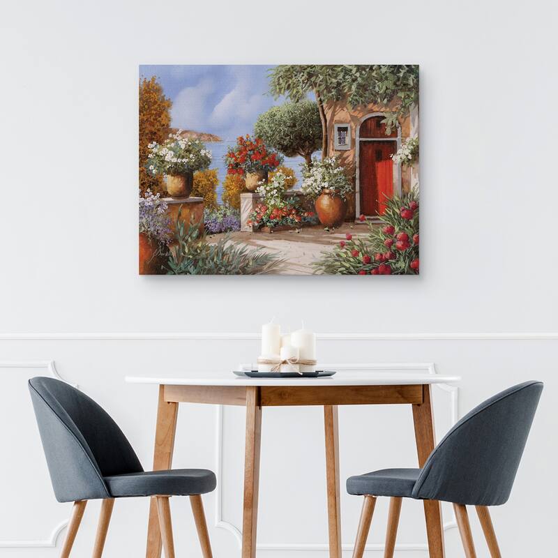 Porta Rossa all'Elba by Guido Borelli Canvas Art Print