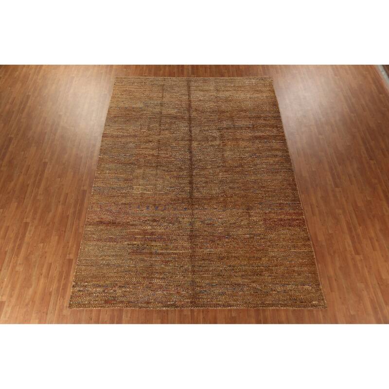 Moroccan Oriental Area Rug Handmade Jute Carpet - 9'5"x 13'4"