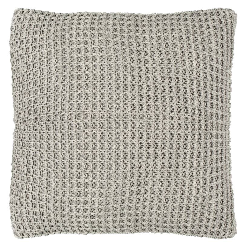 SAFAVIEH Haven Knit Cotton Grey 20-inch Decorative Pillow