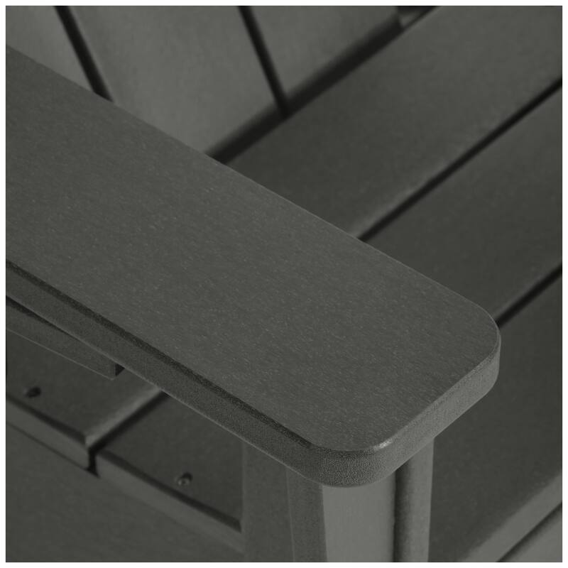 Shoreside Kids Outdoor Poly Adirondack Chair with Cup Holder (Set of 2)